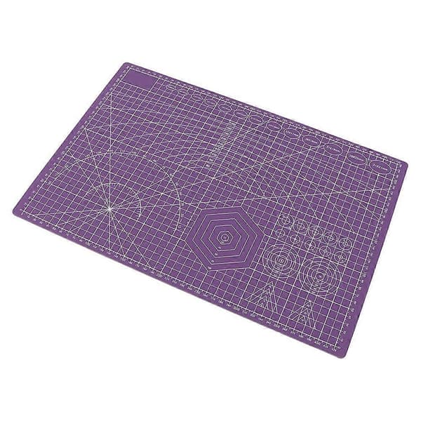A3 Self-Healing PVC Cutting Mat with Grid for Crafts and Office Supplies