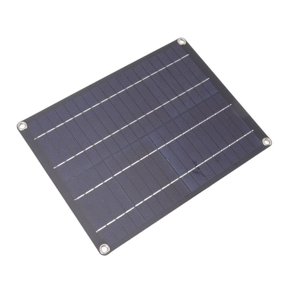 Bærbar solcellepanel, 9,1 x 6,7 tommer, slank design, lett vekt KLB