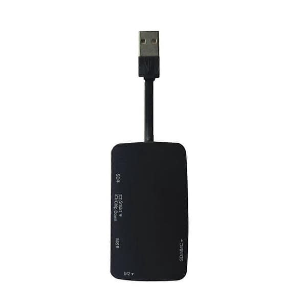 6-in-1 USB 2.0 Card Reader 480Mbps Speed Memory Card Reader/Adapter/Hub 480Mbps Support for Smart Card T