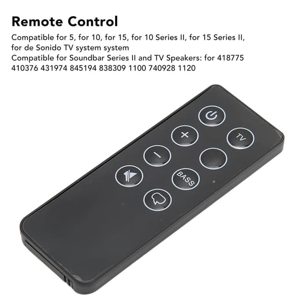 Soundbar Remote Control Replacement Universal Remote Control Compatible for 418775 410376 431974 845194