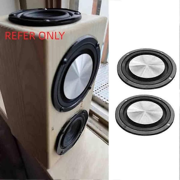 2 pcs 3 inch 90mm CD Metal Pattern Bass Radiator Passive Diaphragm Plate (Not a Speaker)