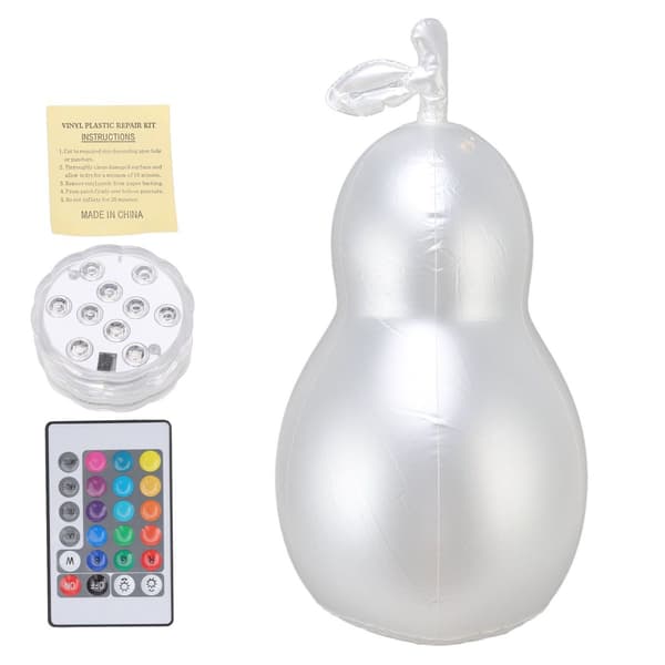 Avocado-formet oppustelig lysende bold, vandtæt, fjernstyret KLB