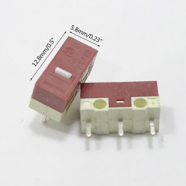 Til Huano Silent Mouse Micro Switch Micro Lydløs Knap 8stk/sæt