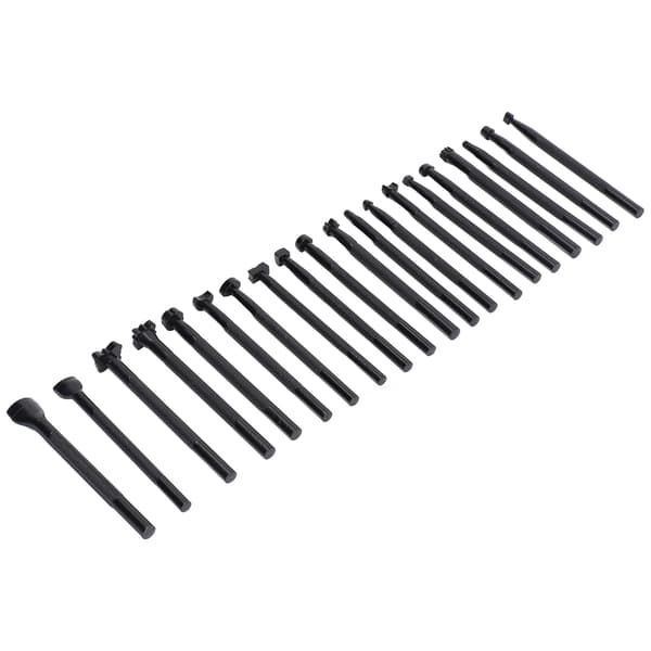 20 Pieces Leather Stamping Tools, Various Patterns, Durable Leather Stamp Tools with Non-Slip Handle for DIY Crafts