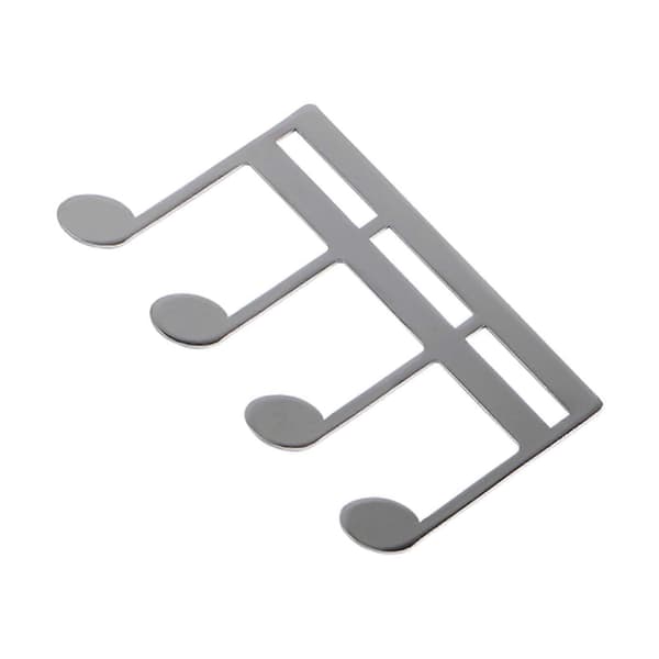 Musikbog Clip Pianobog Holder Bogstativ Noteklemme Nodeholder Sølv Silver