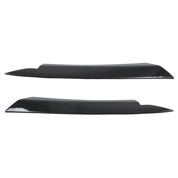 1 Pair Left Right ABS Car Headlight Eyebrow Headlamp Eyelid Decal Protector Replacement for B7 2010-2014 Carbon Fiber Style