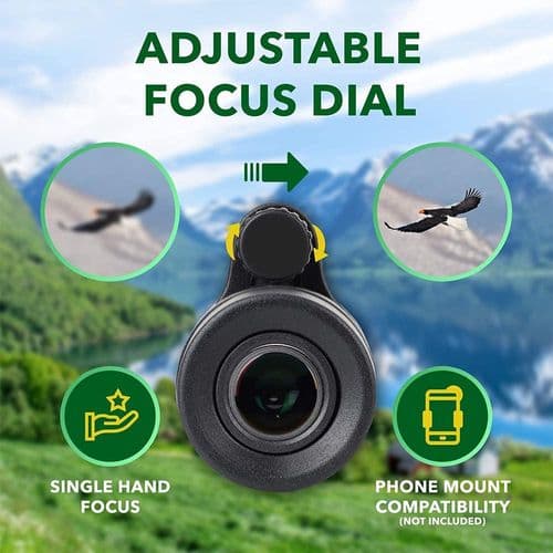Monocular Telescope, 40 x 60 High-Performance HD Monocular with Smartphone Holder