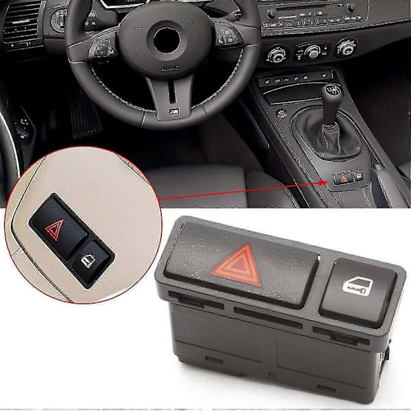 Emergency Light Switch Push Button Warning Light Lock Switch for - 3 Series E46 61318368920
