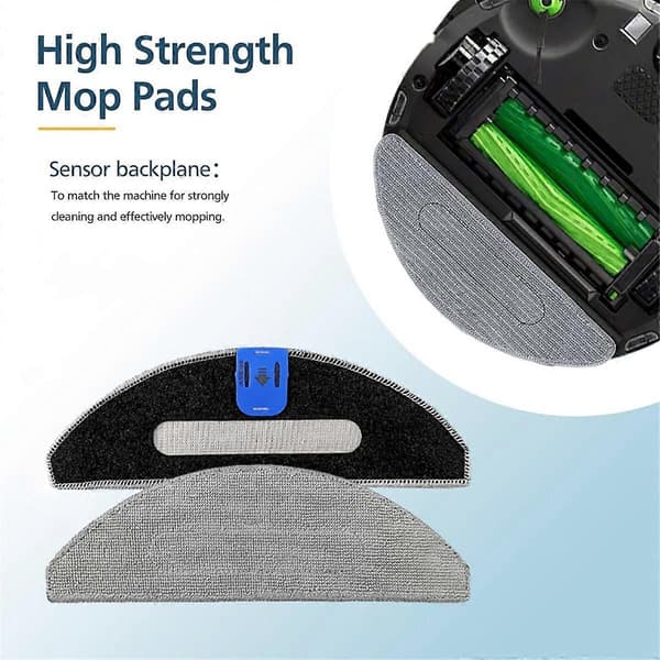 4-pack Microfiber Replacement Mop Pads for iRobot Roomba Combo i5+ / i5