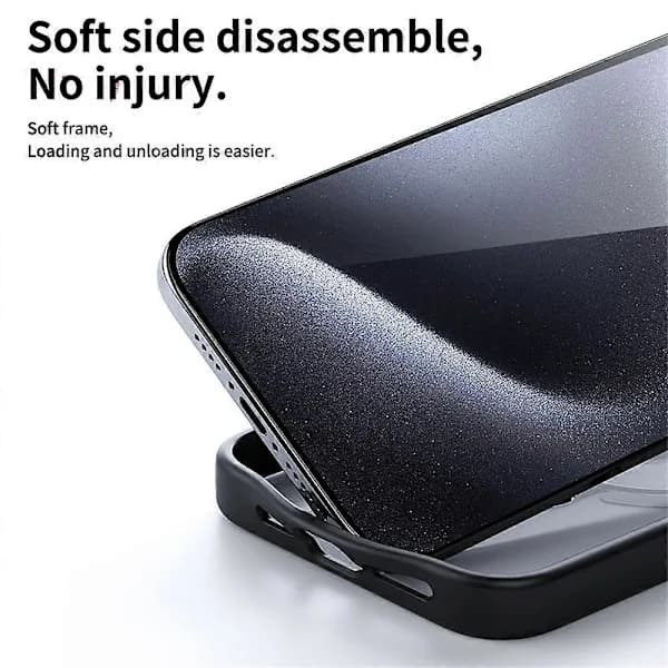 iPhone 15 Plus deksel med matt bakside, MagSafe-kompatibel