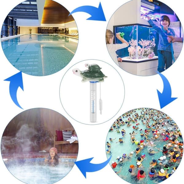Flydende pooltermometer, flydende pooltermometer med