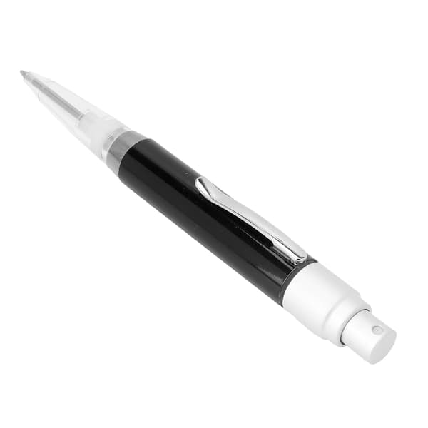 Bærbar Pen Parfume Sprayflaske 2-i-1 Kuglepen Tom Parfume Atomizer 2ml Sort