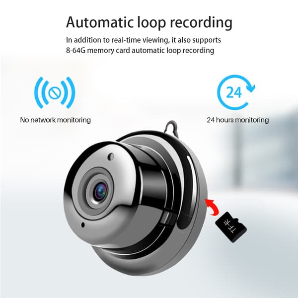 V380 Wireless WiFi IP Camera CMOS Sensor IR Cut Night Vision 1080P Cloud Storage Mini Camera EU Plug 100-240V