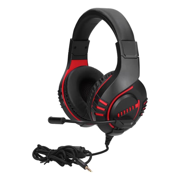 M205 Wired Gaming Headset with Microphone 3.5mm Jack Noise Cancelling Gaming Headset for PS4 Red