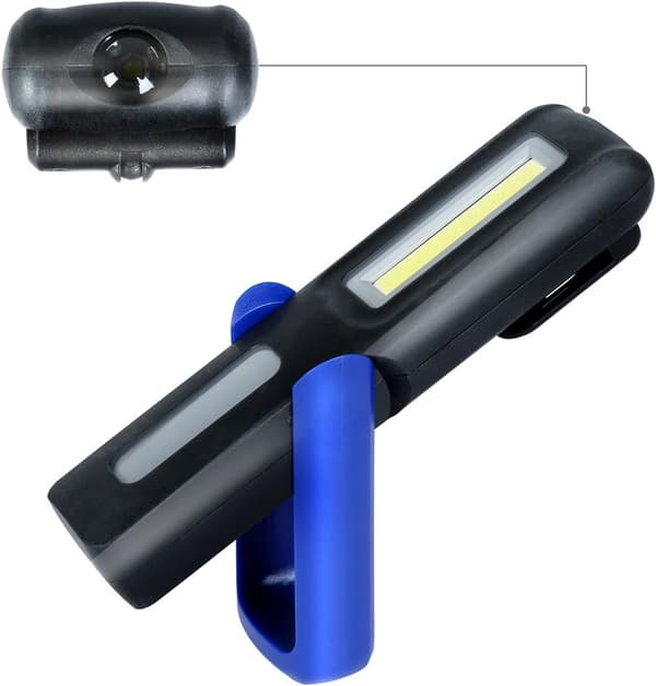 Oppladbar LED-arbeidslampe, bærbar DIY magnetisk verkstedslampe