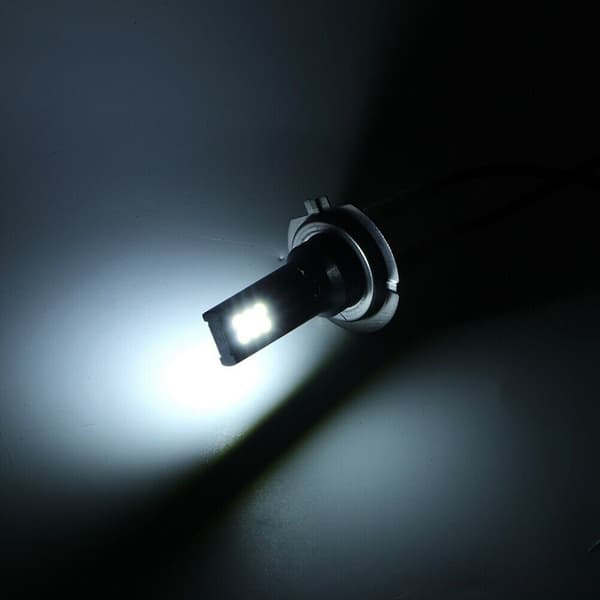 2 x H7 LED-forlygter til bil DC12-24 6500K Black