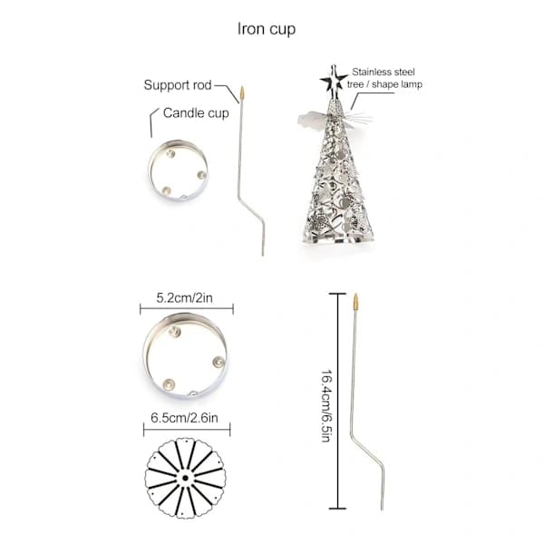 Christmas Tree Candlestick Spinning Christmas Tree Candlestick Carousel Rotating Candlestick for Wedding Christmas Party