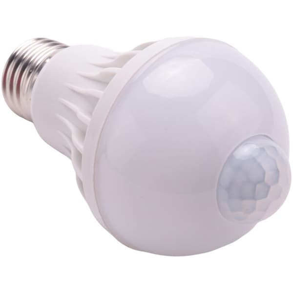 E27 LED-lampe med bevegelsessensor, LED PIR-bevegelsessensor, 5 W