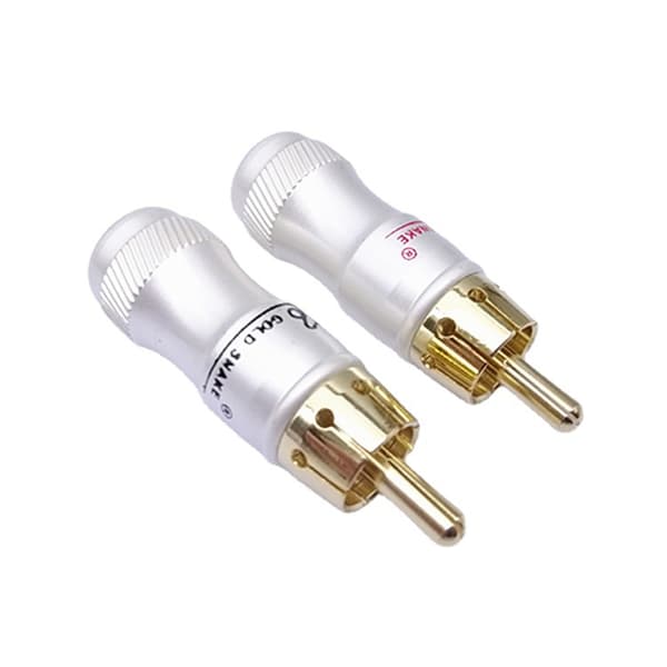 Serpent King Guld Snake Lotus Insert Gold Plated Lotus RCA Connector