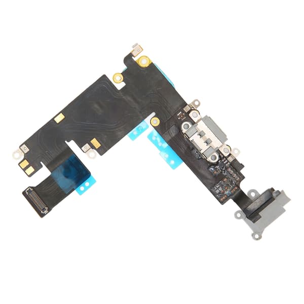 Phone Charging Port Flex Cable with Headphone Port Microphone Function for iPhone 6 Plus Gray