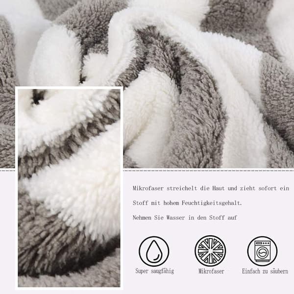 Stor mikrofiberbadehåndklæde (70x140 cm), ultrablødt, absorberende, sæt med 2 grå håndklæder
