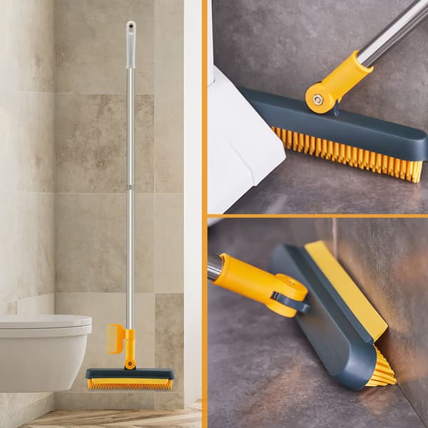 Floor brush with long handle Multi-function brush for ceramic tile floors Yellow-green Yellow-green