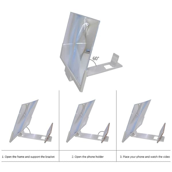 14 inch Foldable 3D HD Radiation Protection Mobile Phone Screen Magnifier