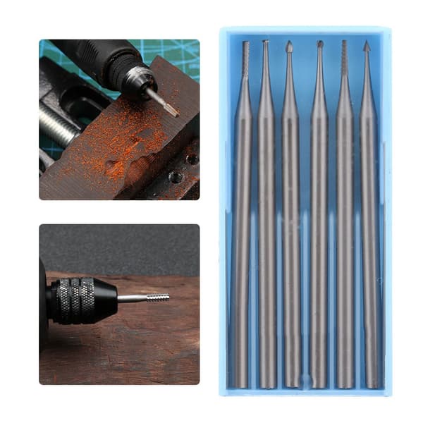 Miniature Drill Needle Engraving Milling Cutter Carving Bits Gold Silver Jewelry Making Tools
