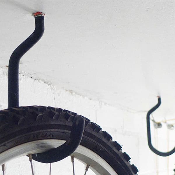 Cykelkroge, 2 stk., bæreevne 25 kg, sort