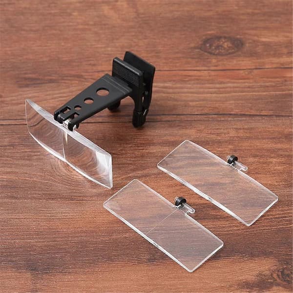 Forstørrelsesglas Optisk Instrument Sammenklappelig Clip-on Brilleluppe
