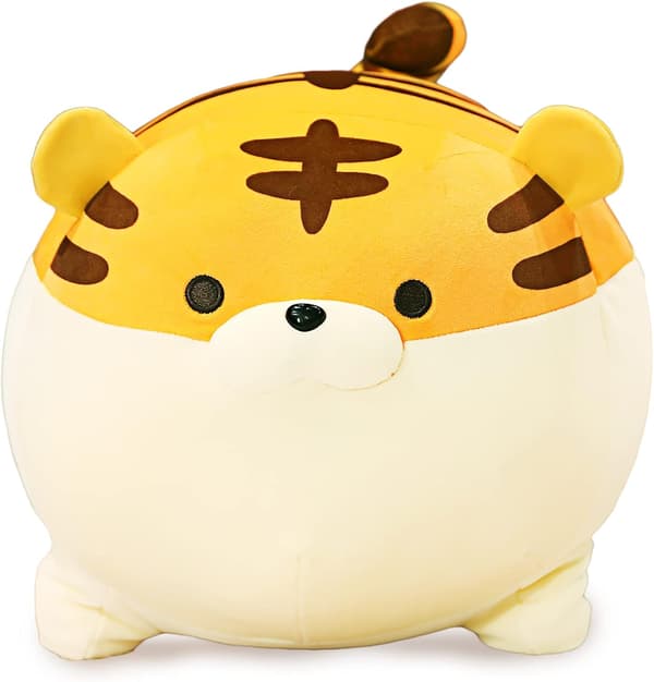 1 19.7 \" Super Soft Tiger Plush Toy, Fluffy Chubby Tiger Stuffed A