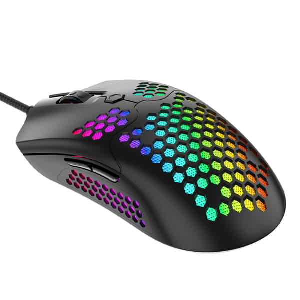 Gaming Mouse USB Interface Wired Portable Desktop E-sports Hollow Mouse 16000dpi