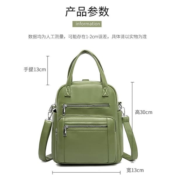 Multi-layer Large Capacity Backpack, Casual Bag Black