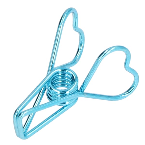 20 paperclip Elegant style Durable wear-resistant stable reliable small compact storage tools for office Blue