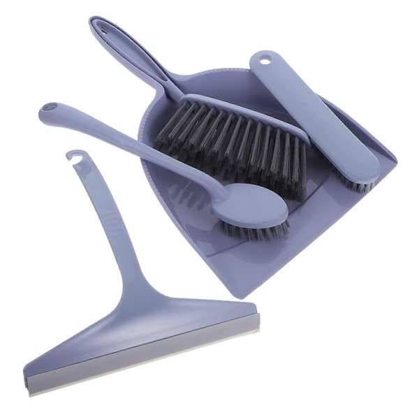 Broom Accessory Set Desktop Cleaning Tool Office Cleaning Brush and Dustpan Lavender 1Set Versatile Cleaning