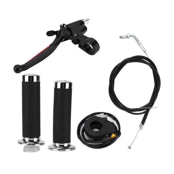 Throttle Clutch Handlebar Kit Waterproof Ergonomic Replacement for 49cc 60cc 66cc 80cc Motorized Bicycle