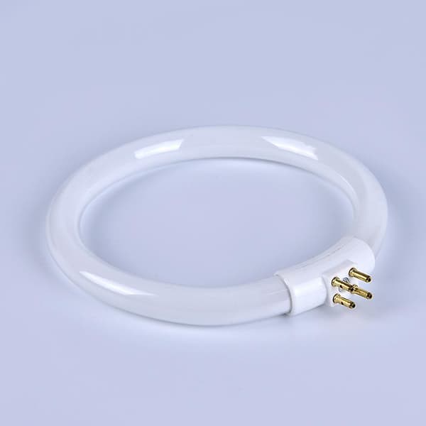 11W T4 rund ringformad lysrörslampa med 4 stift, vit, 1 st White 1 Pcs