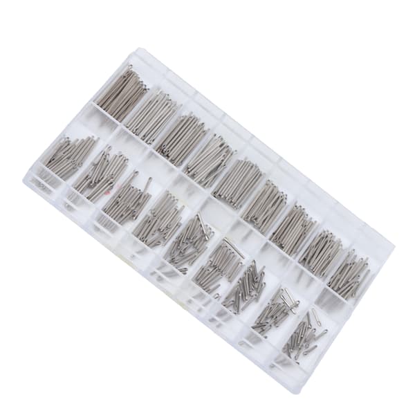 Watch Pins Alloy Watchband Link Cotter Pins Spring Bars Tool in 18 Different Sizes