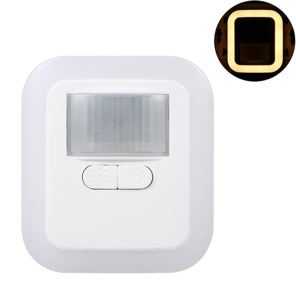 LED Plug-in Motion Sensor Light Wall Night Light with Brightness & 30s/60s/90s/120s Lighting Time Adjustable