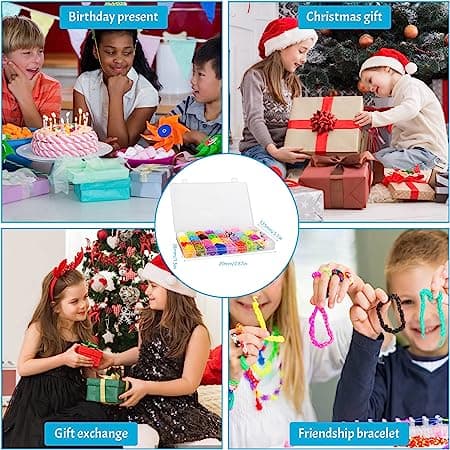Loom Bands-sæt 2500 håndværksstykker 40 farver armbånd gør det selv
