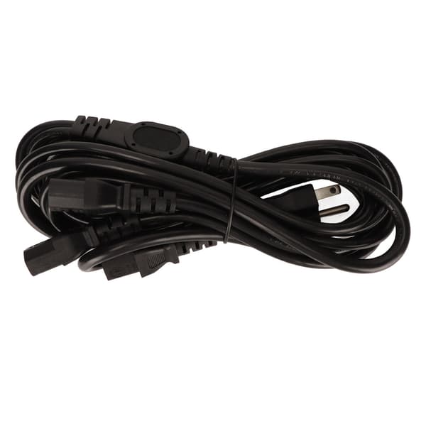 1 til 4 udtag strømkabel 2m langt 5‑15P til 4 IEC320 C13 strømkabel til printer skærm PC US-stik 125‑250V