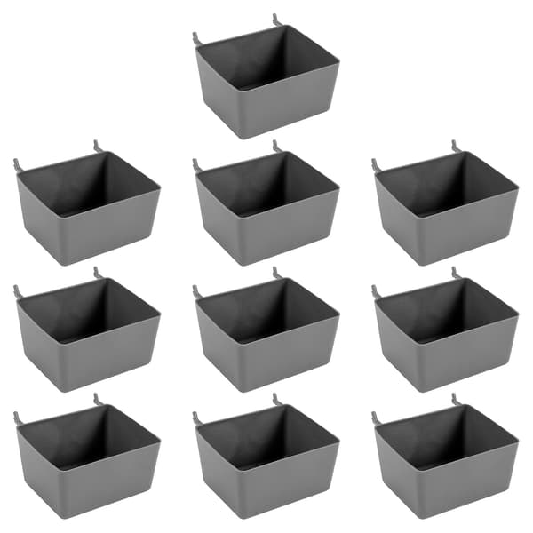 10 stk. Pegboard-bokser, Pegboard-boksesett, Pegboard-kurvoppbevaring, Pegboard-tilbehør