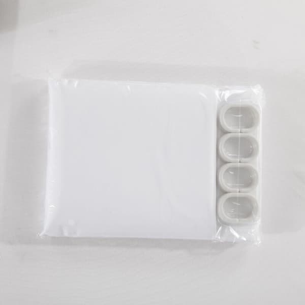 Extra lång duschdraperi vit, hotell lyx tungvikt polyester badrumsduschdraperi, vit, 100x200cm Vit White