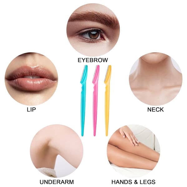 Eyebrow Razor, Multifunctional Exfoliating Dermaplaning Tool for Face, Facial and Eyebrow Shaper with Precision Cover