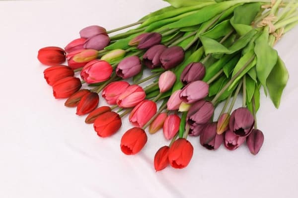 Real Touch Tulips - Rosa - Real Touch Tulips - Rosa - Tulips - Kunstige Blomster