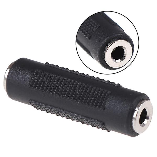 1 stk 3,5 mm Jack Stereo Audio Pass-through Hun Til Hun Audio Forlængeradapter