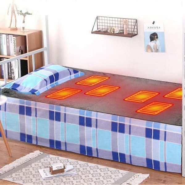 Electric Heating Blanket USB Heating Blanket Plush Winter Heating Adjustable Temperature Timing Heating Pad 80x160cm