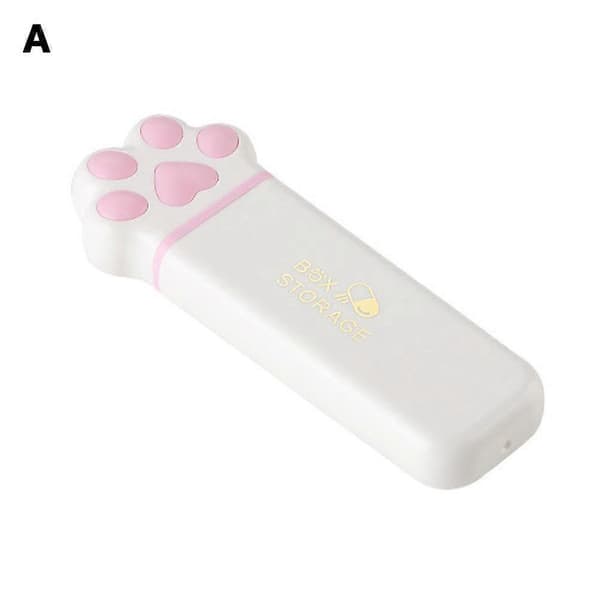 Cat Claw Portable Pill Box Three-compartment Small Storage Box
