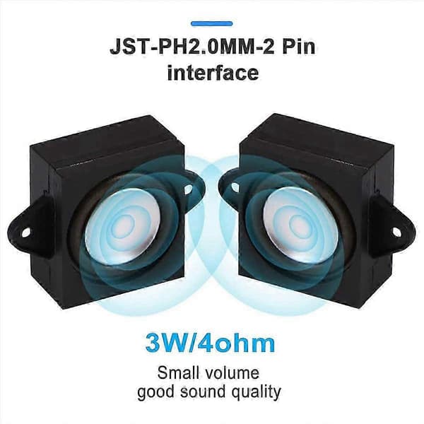 4 pcs 4 Ohm 3 Watt Mini Speaker, Full Range Single Cavity, Compatible with Arduino, Mobile Portable Speaker for DIY and Robotics