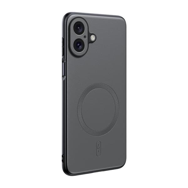 iPhone 17 Cover - Fladt Læder med MagSafe og Stødbeskyttelse